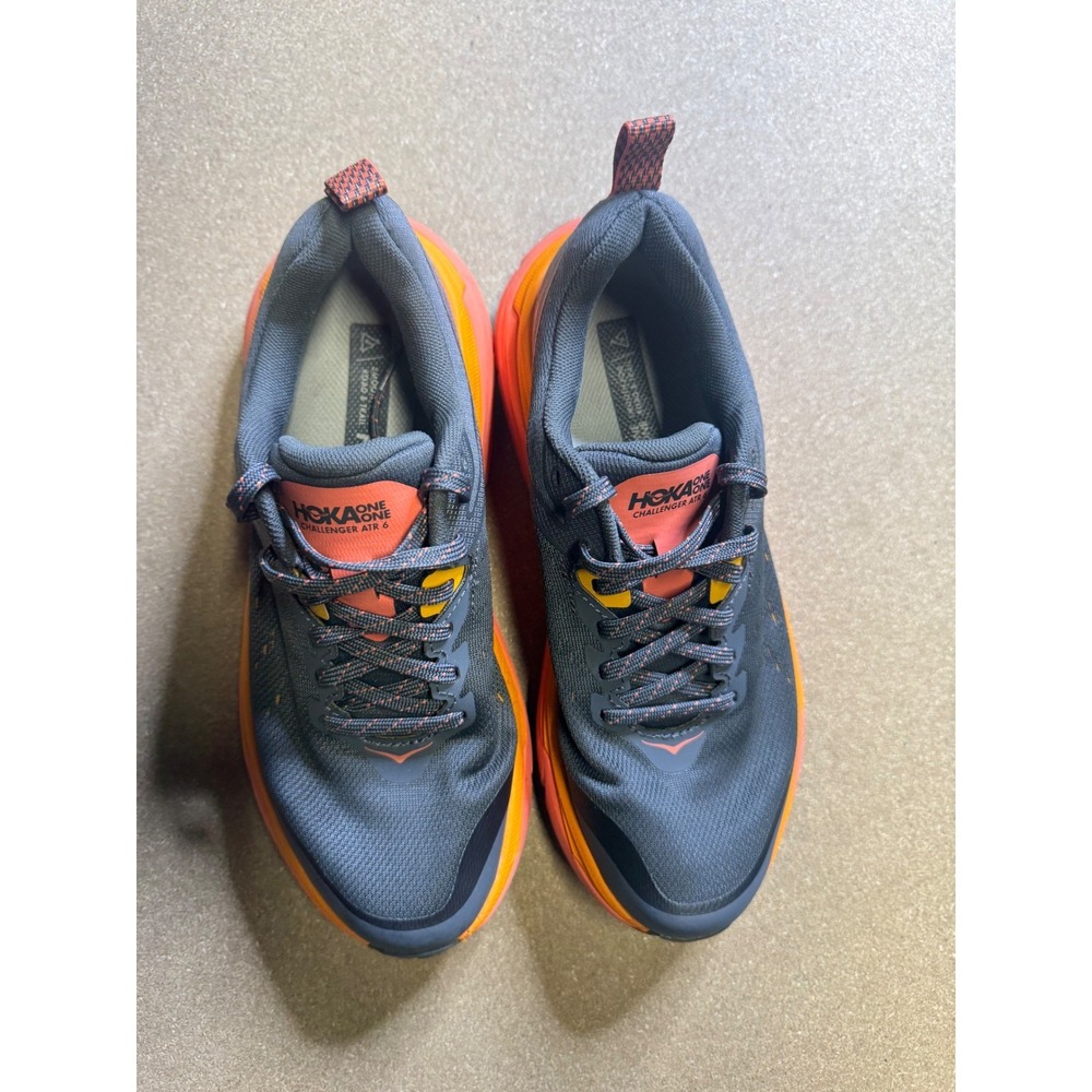 Hoka One One Womens Challenger ATR 7 Trail Running Shoes Grey Orange Size 7.5B - Picture 9 of 9